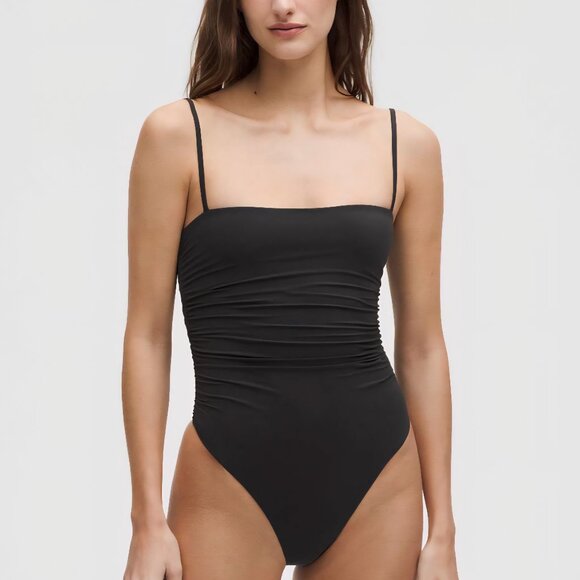 NWT LULULEMON Wundermost Ultra-Soft Nulu Ruched Cami Bodysuit - Picture 1 of 7